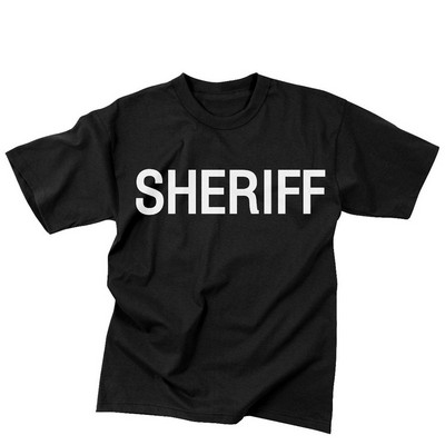 Black 2 Sided Sheriff T-Shirt (S to XL)