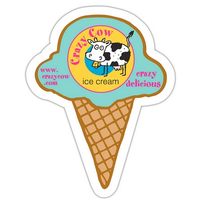 Magnet - Ice Cream Cone Shape (2.25x2.875) - 20 Mil