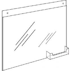 Wall Mount Ad Frame W/ 2 Top Mounting Holes