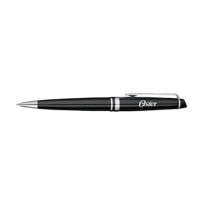 Waterman® Expert Black Lacquer Ballpoint Pen w/Chrome Trim