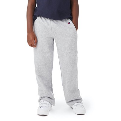 Champion Youth Powerblend® Open-Bottom Fleece Pant with Pockets