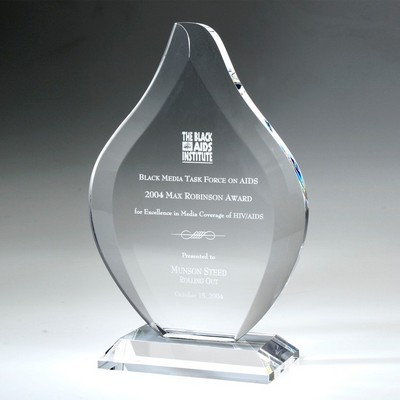 11" Flame Crystal Award