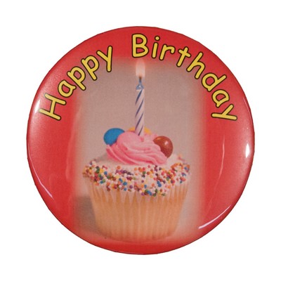 2¼" Stock Celluloid "Happy Birthday" Button