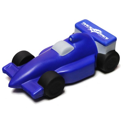 Blue Race Car Stress Reliever