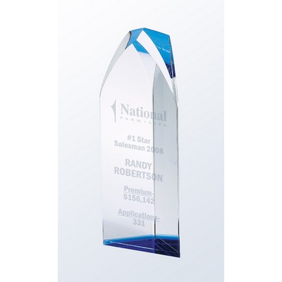 Crystal Virtue Tower Award, Large (3"x10"H)