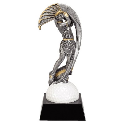 7" Female Golf Motion Xtreme Resin Trophy