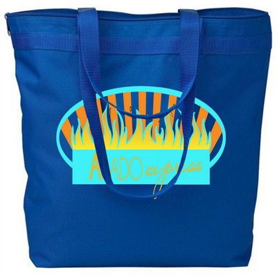 Large Tote Bag w/ Zipper - Royal