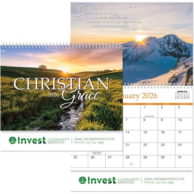 Christian Grace Spiral Wall Calendar