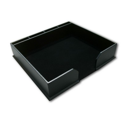 Classic Black Leatherette Conference Pad Holder