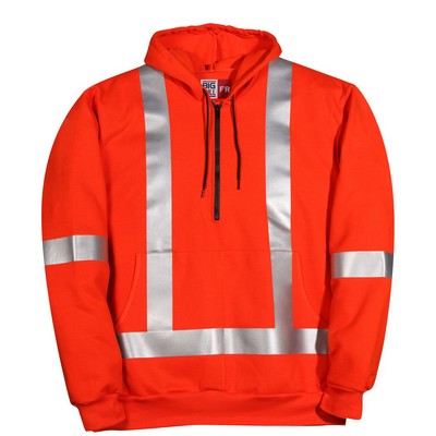 13 Oz. Antex™ Exodry® FR Hooded Half-Zip Sweatshirt w/Reflective Tape