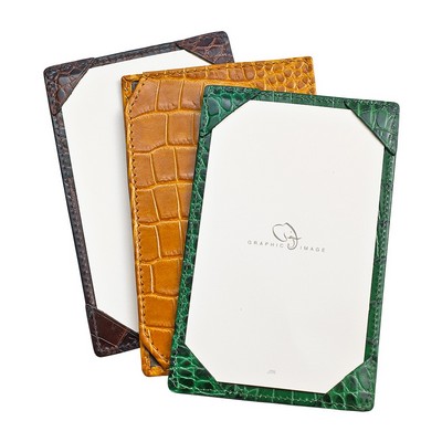 Jotter Memo Pad W/ Crocodile Embossed Leather Cover