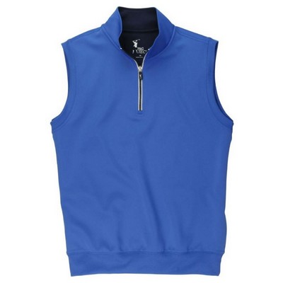 Fairway & Greene Men's "Caves" Tech Quarter-Zip Vest