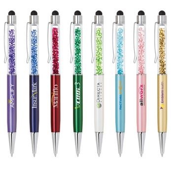 Color Crystal Stylus Pen Combo