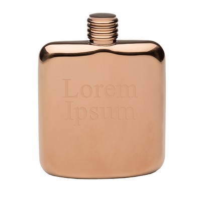 4 Oz. Copper Plated Sleekline Pocket Flask