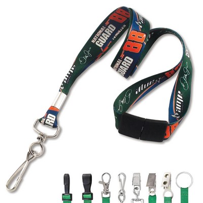 RUSH 3/8" Custom Dye-Sublimated Lanyards