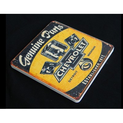 4.25" Square Ceramic Stone Coasters Matte Finish (overseas production)