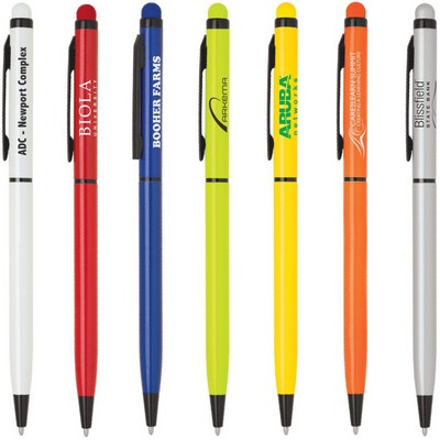 Fiesta Series Slim Stylus Ball Point Pen