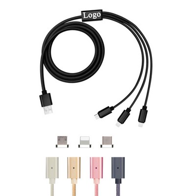 3 in 1 Multi-Function Durable Braided Charging Cable