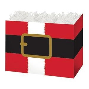 Large Santa's Belt Theme Gift Basket Box