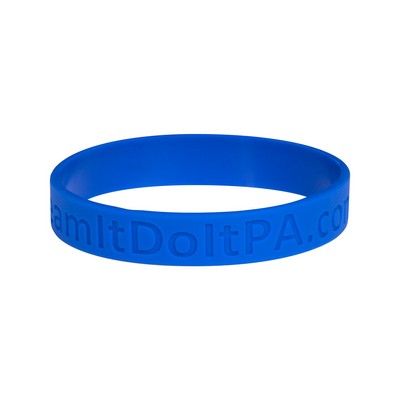 1" Silicone Wristband - Debossed