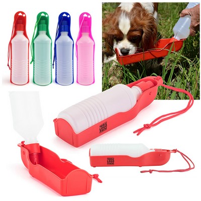 Squeeze-and-Serve Pet Water Bottle