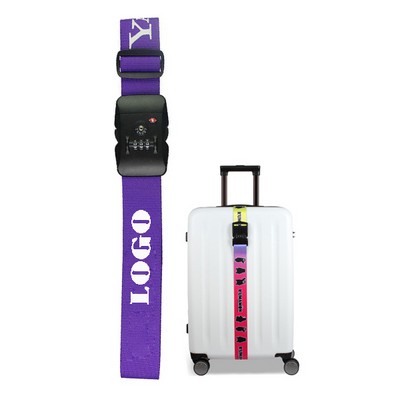 Sublimation Luggage Strap With Lock