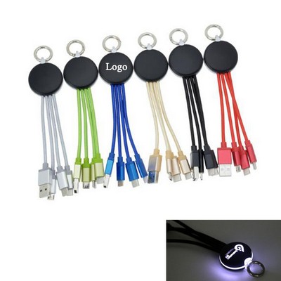 Light-Up 4-in-1 Charging Cable