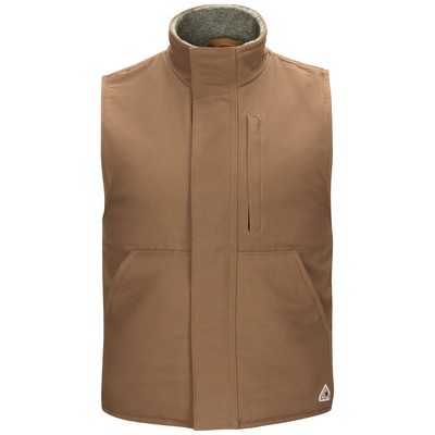 Bulwark® Men's Sherpa Lined Brown Duck Vest