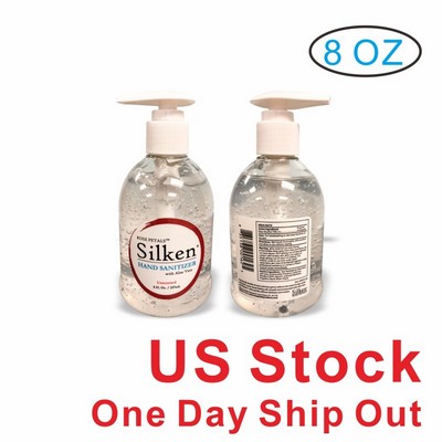 8oz Antibacterial Hand Sanitizer Gel 70% Alcohol (Blank )