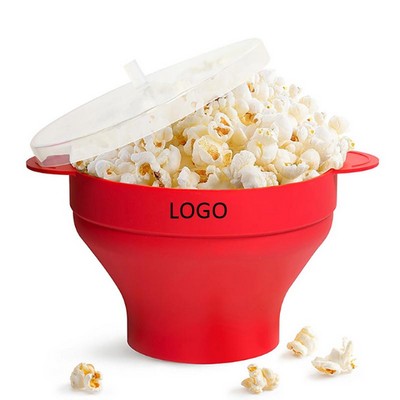 Food Grade Silicone Collapsible Microwave Popcorn Maker Bowl