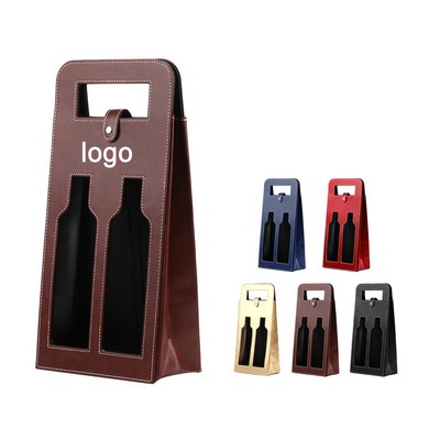 PU Leather Wine Bag