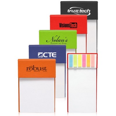 Hard Cover Jotter Pad with Sticky Flags