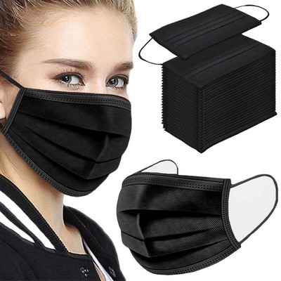 Black Disposable Face Mask