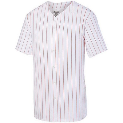 Augusta Sportswear Youth Pinstripe Full Button