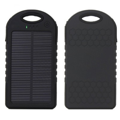 5,000 mAh Solar Dual Port Water Resistant Power Bank