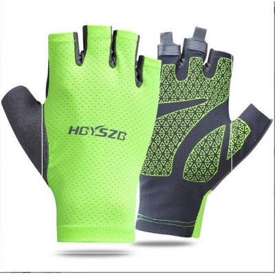 Quick-Dry Reflective Half Finger Fitness Gloves