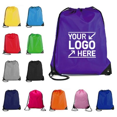 Nylon Drawstring Backpack 14" X 18"