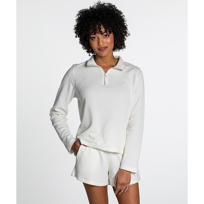 Women's Lightweight Waffle Quarter Zip Pullover