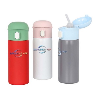 Vacuum Bounce Cover Stainless Steel Bottle 15oz.