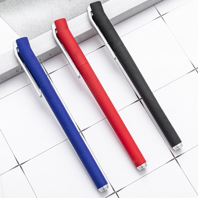 Custom Promotional Plastic Ballpoint Pen with Clip & Cap