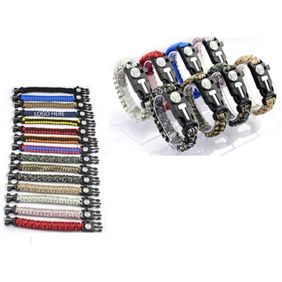 5-in-1 Outdoor Survival Bracelet (10"x0.98")