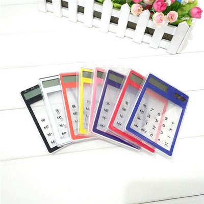 Mini Transparent Solar Calculator