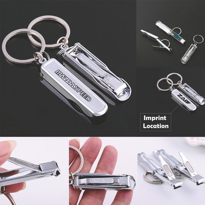 Foldable Nail Clipper Keychain