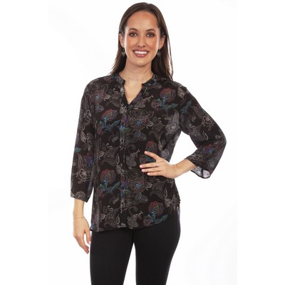 Honey Creek Floral Print Blouse