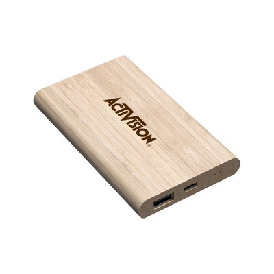 Bamboo Power Bank 5000 Mah Environment Friendly