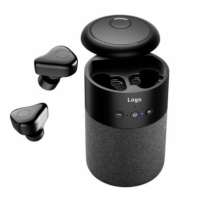 Bluetooth Speaker with Earbuds 2 in 1