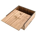 Premium Ultimate Wooden Slide Top Box (8"x8"x6")