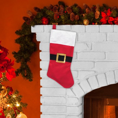 18" Red Felt Santa Stocking