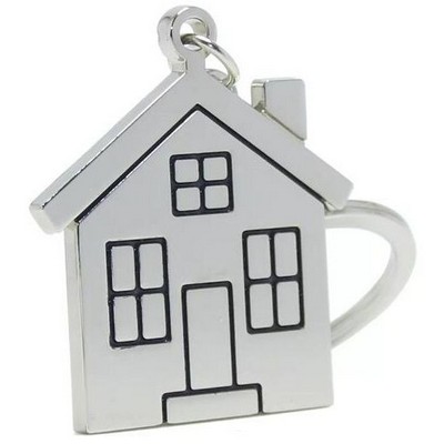 Little Metal House Keychain