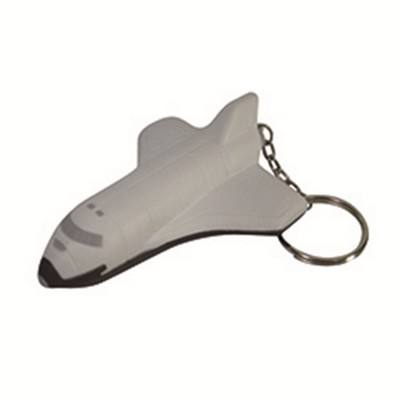 Space Shuttle Shaped Stress Ball w/Keychain